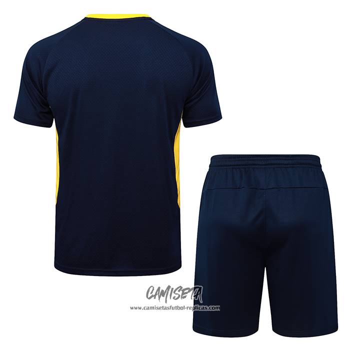 Chandal del Santos 2025-2026 Manga Corta Azul - Pantalon Corto